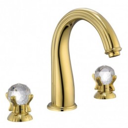 Goud Badkraan voor Warm en...